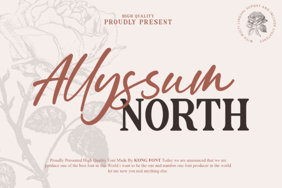Allyssum North: A Fresh Approach to Modern Handwritten Fonts