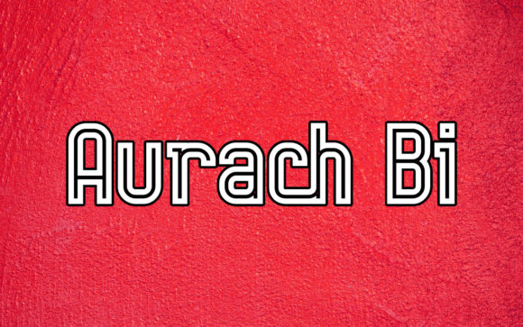 Aurach Bi: A Retro Display Font with Clean Modern Appeal