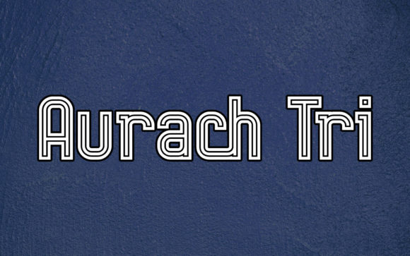 Aurach Tri: The Retro Display Font for Bold Branding