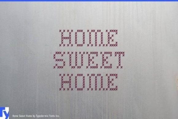 Home Sweet Home: A Craft-Inspired Typeface for Cozy Branding