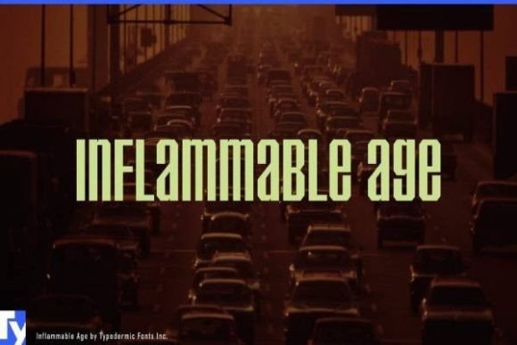 Inflammable Age: The Bold Display Font for Unforgettable Projects