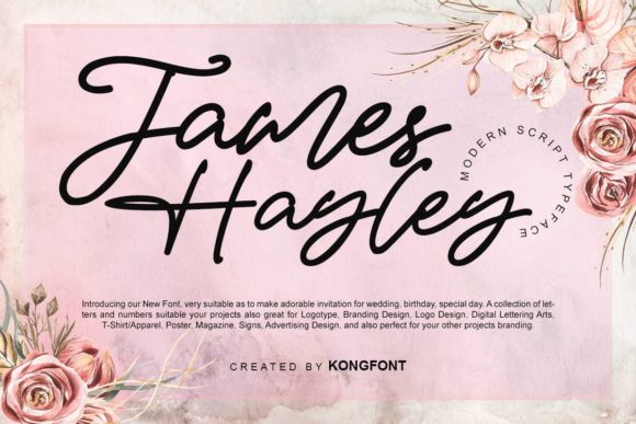 James Hayley: A Calligraphy Script Font for Playful Branding