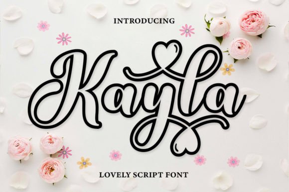 Kayla Outline: A Handwritten Font for Modern Branding