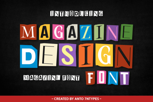 Magazine Design: The Bold Typeface for Vintage Branding
