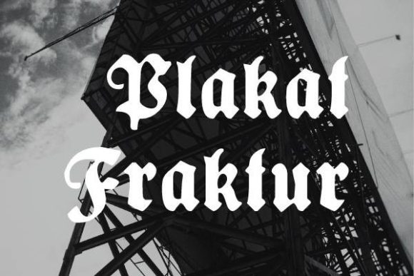 Plakat Fraktur: The Bold Blackletter for Impactful Design