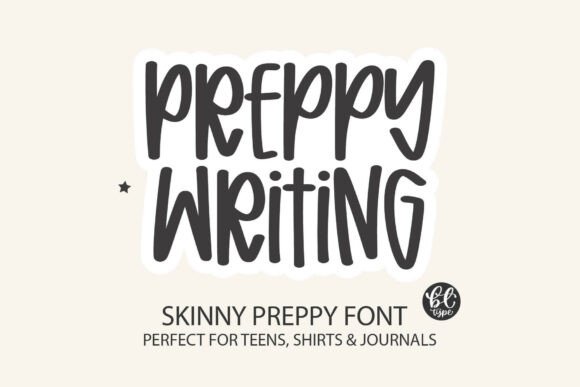 Preppy Writing: A Font That Balances Playful Energy with Polished Design