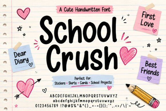 School Crush: More Than Just a Cute Handwritten Font