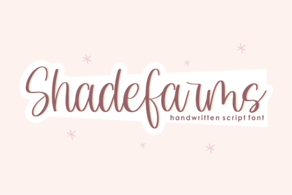 Shadefarms: A Script Font That Adds Personality to Every Project