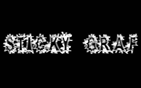 Sticky Graf: A Futuristic Font for Bold Street Art Designs