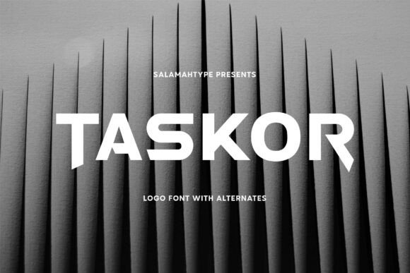 Taskor: A Bold All-Caps Font for Modern Brands
